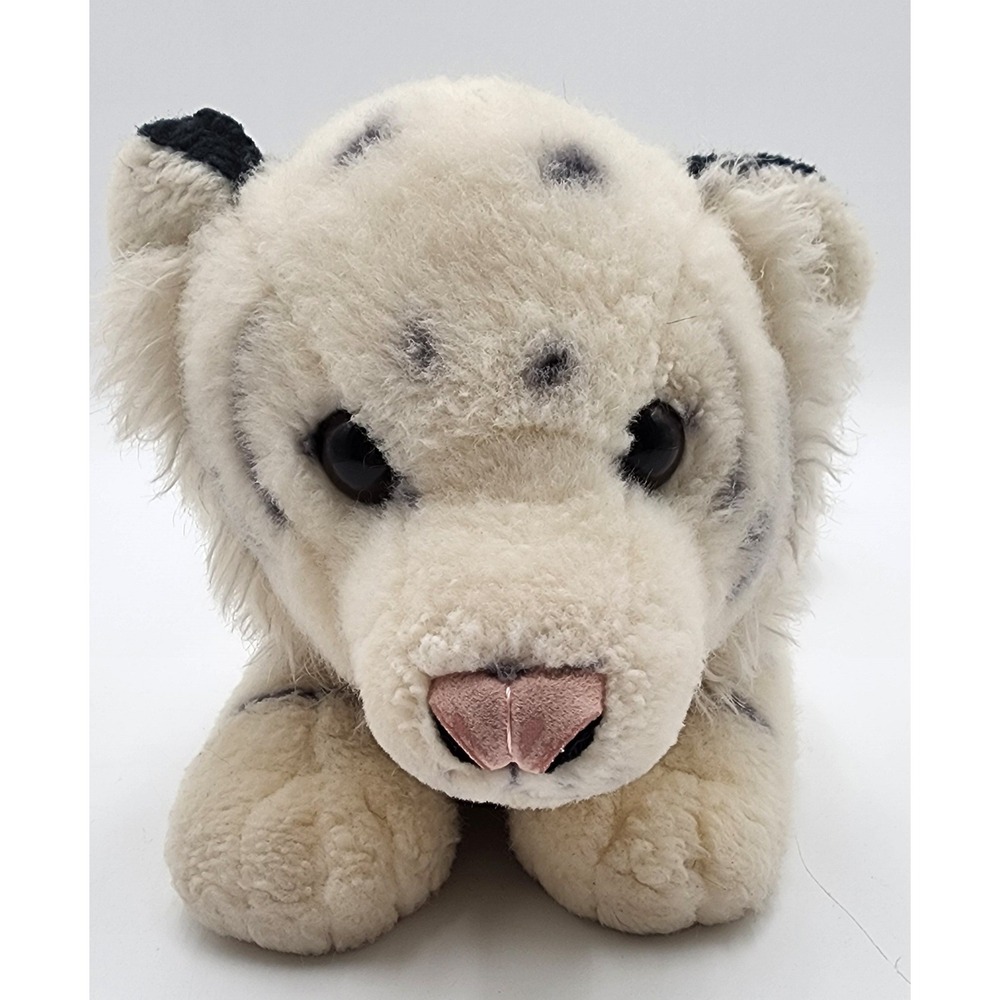 E&J Classic White Tiger Plush Toy Kids Medium White Striped Cub Vintage 18"